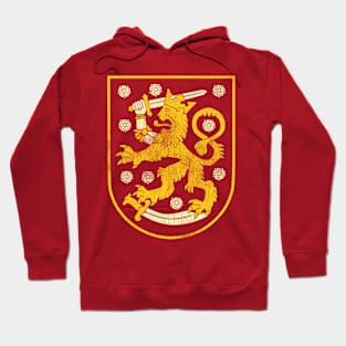 Vintage Distressed Coat of Arms of Finland Hoodie